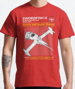 Swordfish Service and Repair Manual Classic T-Shirt RB2910 product Offical Cowboy Bebop Merch