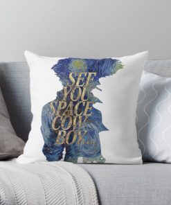 See you space cowboy Bebop Starry night Throw Pillow RB2910 product Offical Cowboy Bebop Merch